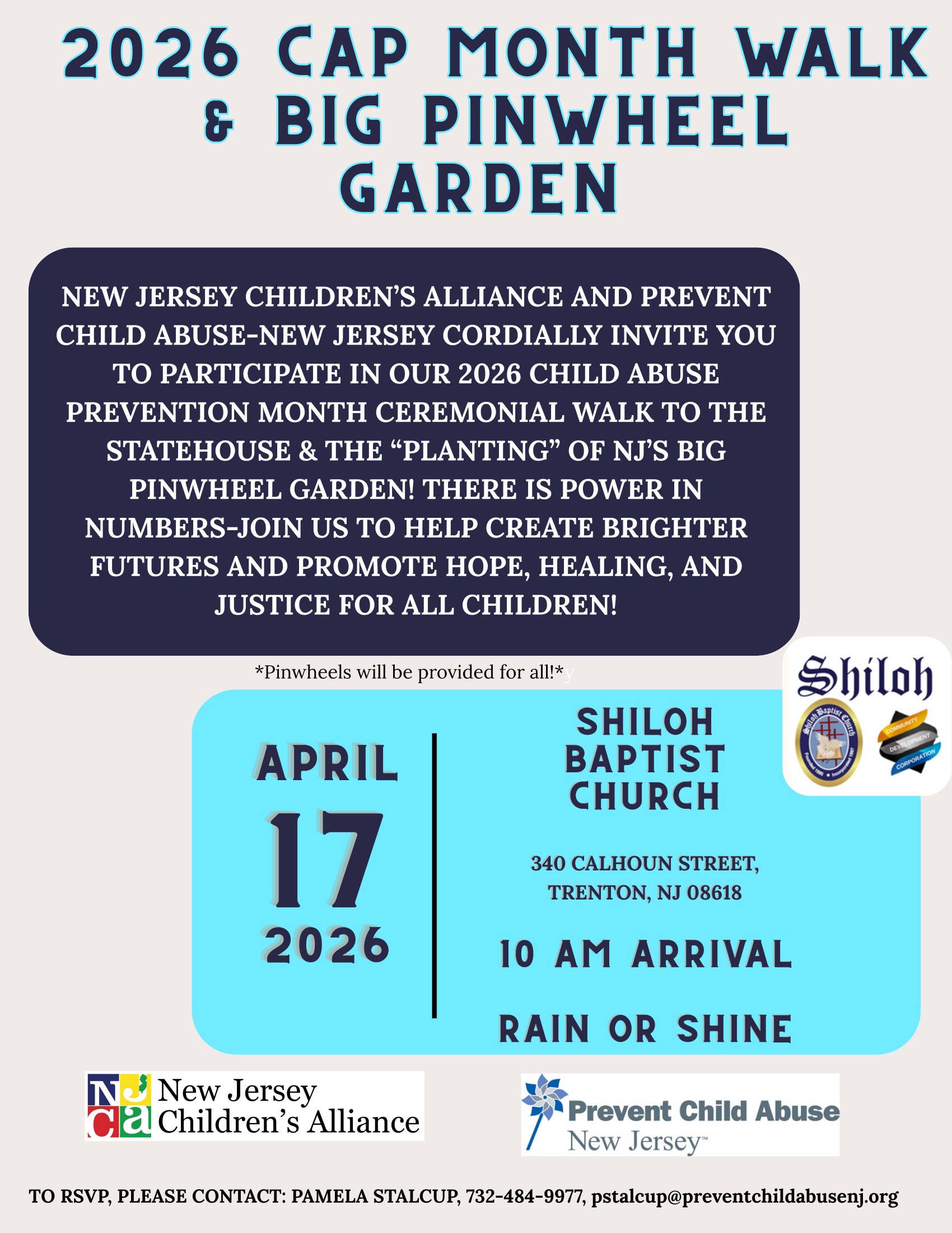 PCA-NJ & NJCA Walk and Big Pinwheel Garden invitation